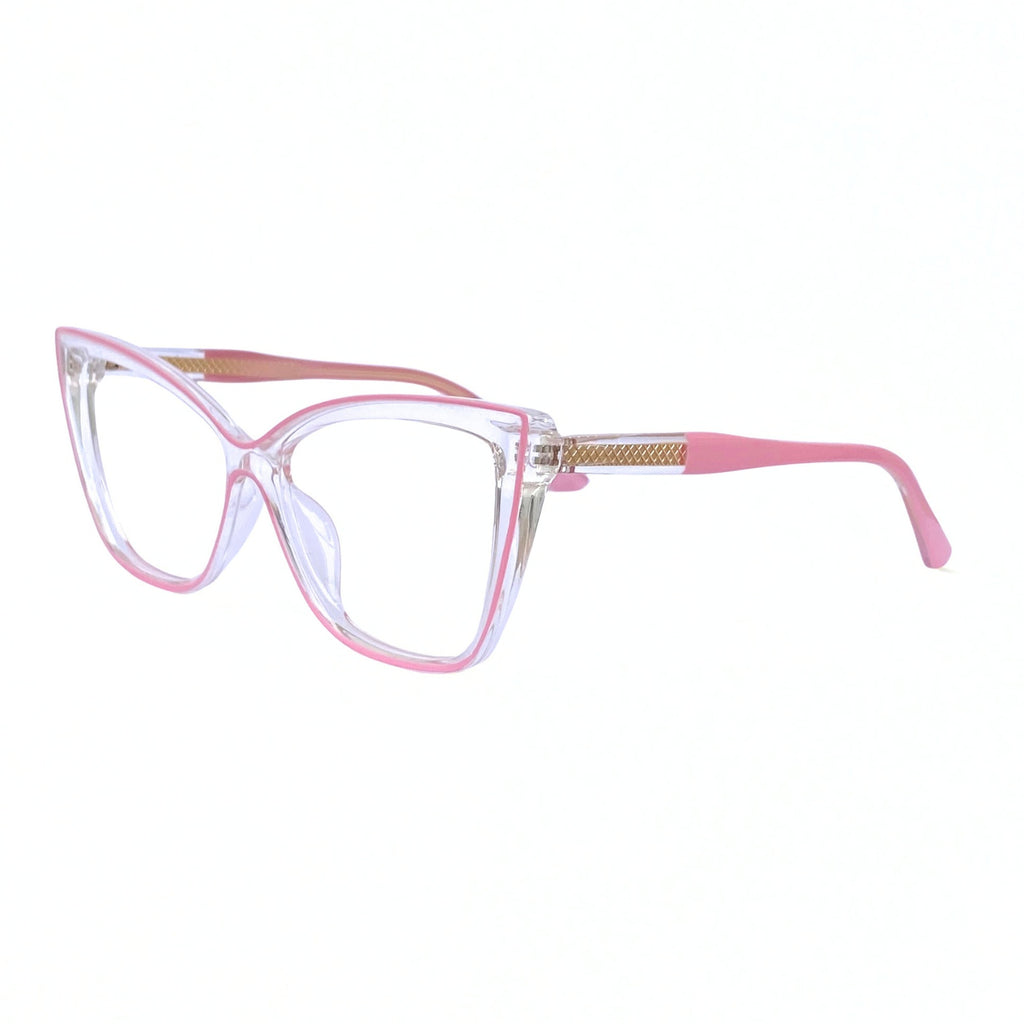 Gafas Ojo de Gato Selma — Rosado/Transparente