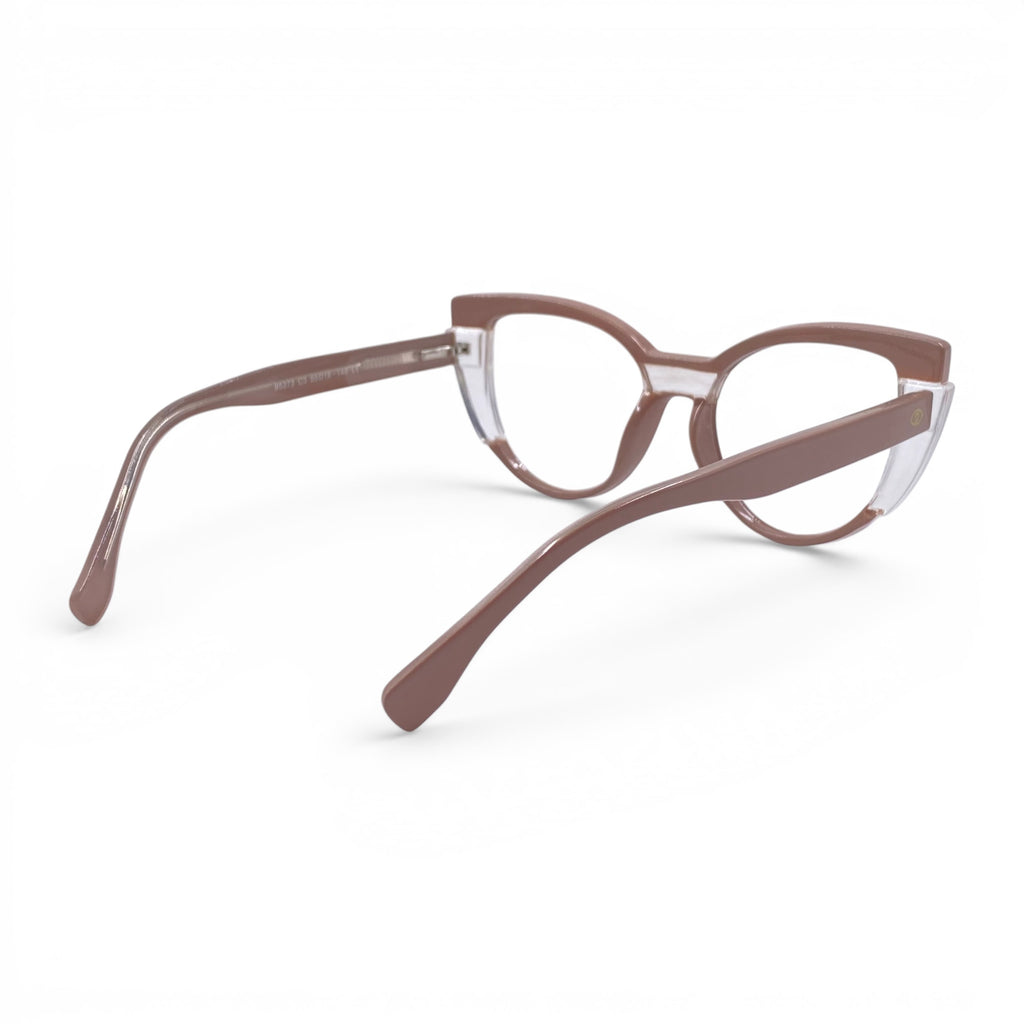 Gafas Ojo de Gato Yuna — Marrón rosado/Transparente