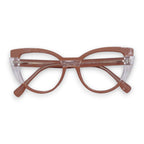 Gafas Ojo de Gato Yuna — Marrón rosado/Transparente