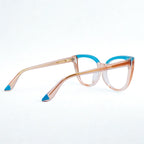 Gafas Ojo de Gato Naomi — Azul/Champaña
